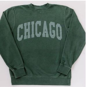 Green Chicago Crewneck Sweatshirt
